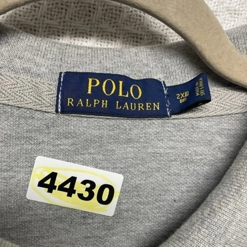 Polo Ralph Lauren Grey Big Pony Logo Short Sleeve Polo Shirt Men 2XB Sri Lanka